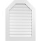 Ekena Millwork Octagonal Top Surface Mount PVC Gable Vent: Functional, w/ 3-1/2"W x 1"P Standard Frame, 28"W x 38"H GVPOT28X3801SF - alternate 1